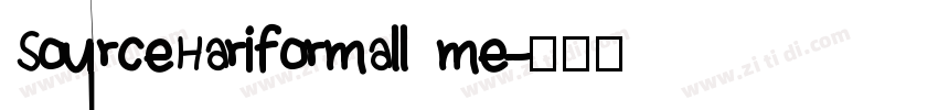 SourceHariformall me字体转换